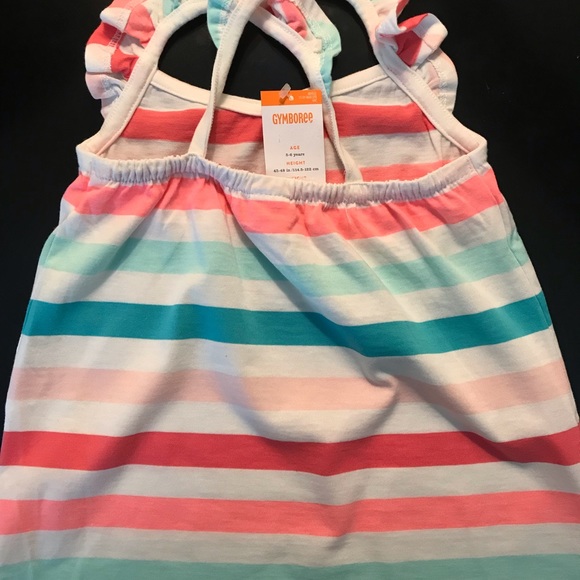 NWT GYMBOREE Girls Striped Summer Tank Top - Picture 3 of 5